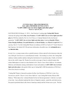 LADY GREY (in ever lower light) and other plays