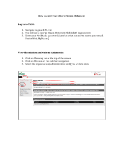 Enter Mission Statement - George Mason University