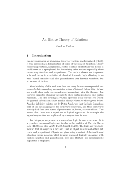 An Illative Theory of Relations