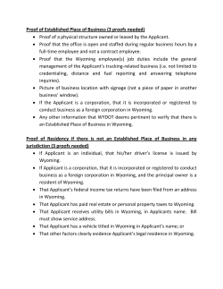 Proof of Established Place of Business (3 proofs needed) &bull; Proof of a