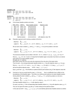 3.9 BJS3 p.136 Maximize 2x1 + 2x2 + 4x3 + 0x4 + 5x5 + 3x6 3x1 +