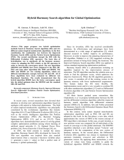 Hybrid Harmony Search algorithm for Global