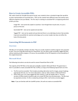How to Create Accessible PDFs Converting MS Documents to PDF