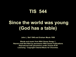 PowerPoint Presentation - Morialta Uniting Church