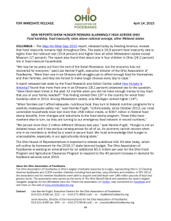 FOR IMMEDIATE RELEASE: April 14, 2015 NEW REPORTS SHOW