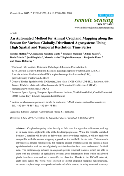 An Automated Method for Annual Cropland Mapping along the
