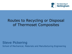 Routes to recycling or disposal of thermoset composites
