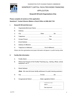 the Application - Washington State Housing Finance