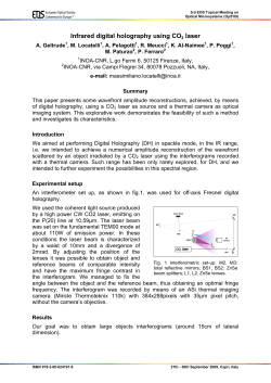Infrared digital holography using CO2 laser