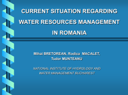 delimitarea şi caracterizarea corpurilor de ape subterane din