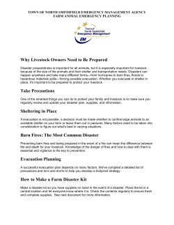 NSEMA Disaster Preparedness for Farm Animals