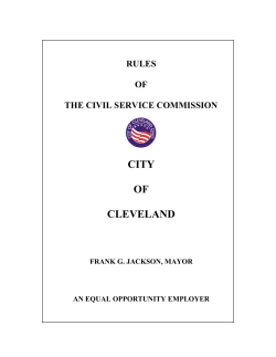 Civil Service Commission Rules
