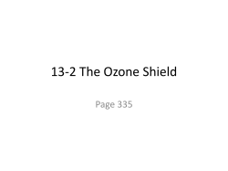 13-2 The Ozone Shield