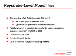 Keystroke-Level Model