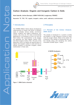 Carbon Analysis: Organic and Inorganic Carbon in Soils