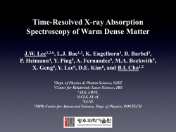 Time-resolved X-ray Absorption Spectroscopy of Warm