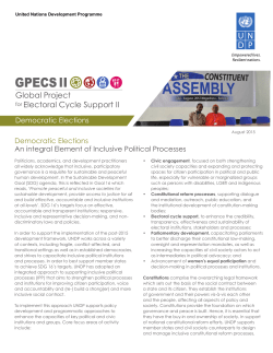 Global Project Electoral Cycle Support II