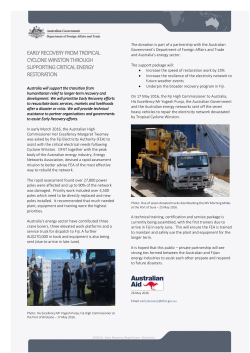 early recovery from tropical cyclone winston through supporting