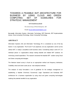 towards a feasible is/it architecture for business by using