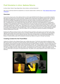 Fluid Simulation in Alice: Madness Returns