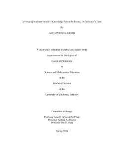 Leveraging Students` Intuitive Knowledge About the Formal