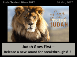 Judah Goes First &ndash; Release a New Sound for