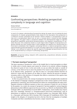 Confronting perspectives: Modeling perspectival complexity in