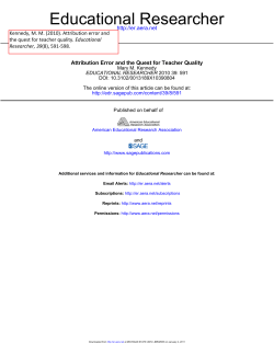 Educational Researcher - Michigan State University