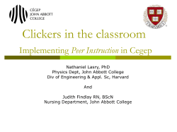 Clickers Technology in the Classroom