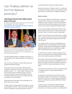 SS10 Can Trudeau deliver on his First Nations promises?.
