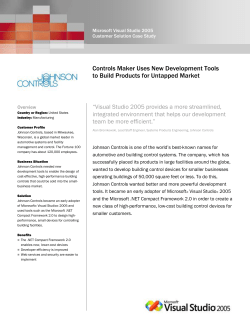 Controls Maker Uses New Development Tools to Build Products for