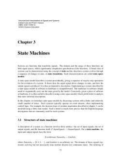 State Machines - Center for Hybrid and Embedded Software Systems