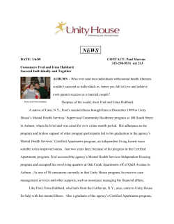 DATE: 1/6/09 CONTACT: Paul Marron 315-258