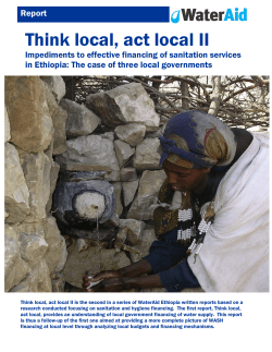 Think local, act local II