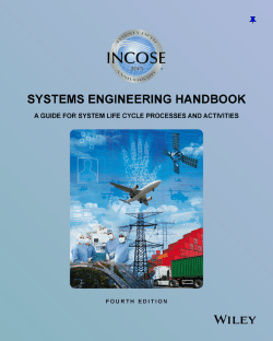 INCOSE Systems Engineering Handbook: A Guide for