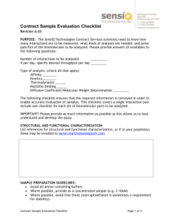 Contract Sample Evaluation Checklist