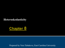 Principles of Econometrics, 3rd Edition 8.1 The Nature