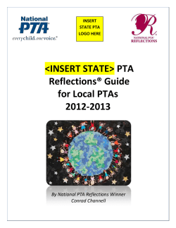 PTA Reflections&reg; Guide for Local PTAs 2012