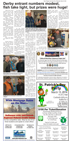 Derby entrant numbers modest, fish take light, but prizes were huge!