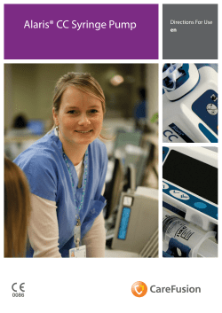 Alaris&reg; CC Syringe Pump