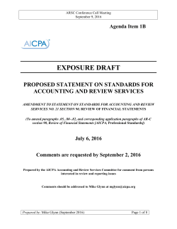 EXPOSURE DRAFT