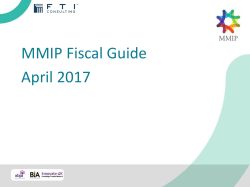 MMIP Fiscal Guide April 2017