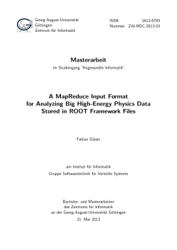 A MapReduce Input Format for Analyzing Big High