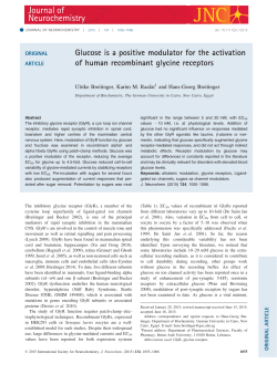 Glucose is a positive modulator for the activation of human