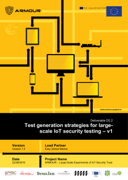 Test generation strategies for large- scale IoT security