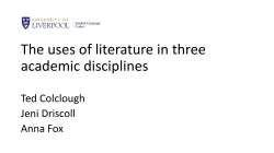 a command of the existing literature
