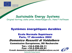 Sustainable Energy Systems