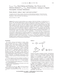 Carenium-Calkyl Bond Making and Breaking