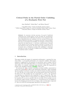 Critical Paths in the Partial Order Unfolding of a Stochastic Petri Net