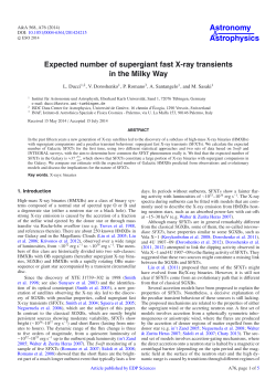 Expected number of supergiant fast X